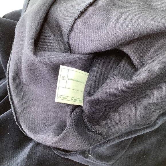 Laura Ashley Vintage Navy Velvet Long Sleeve Dress Size 12 Victorian Faire Goth - Picture 10 of 11